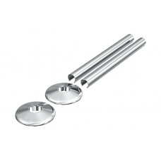 180x18mm Radiator Pipe Sleeves - Chrome
