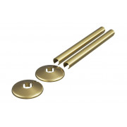 180x18mm Radiator Pipe Sleeves - Brushed Brass
