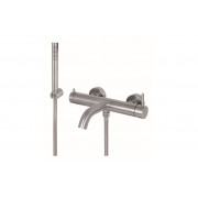 Vema Tiber Wall Mounted Bath/Shower Mixer - St/Steel