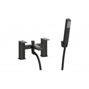 Roda Bath/Shower Mixer & Bracket - Matt Black