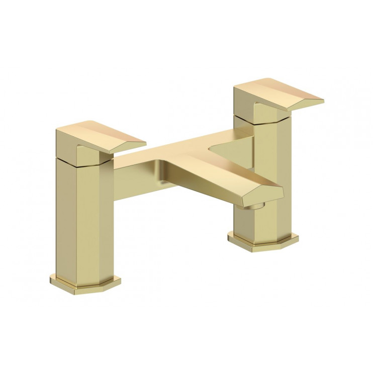 Roda Bath Filler - Brushed Brass Bathroom Taps Roda Bath Filler - Brushed Brass Bathroom Taps