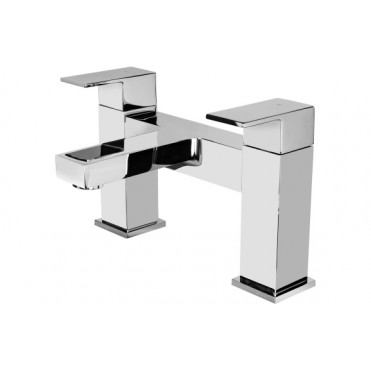 Vema Lys Deck Mounted Bath Filler - Chrome Bathroom Taps