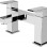 Vema Lys Deck Mounted Bath Filler - Chrome Bathroom Taps