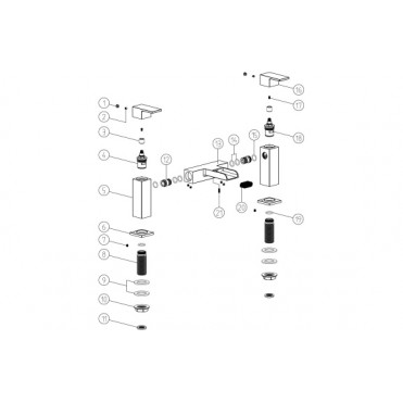 Marne Bath Filler - Chrome Bathroom Taps