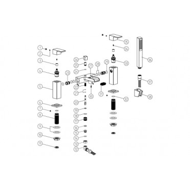 Marne Bath/Shower Mixer - Chrome Bathroom Taps