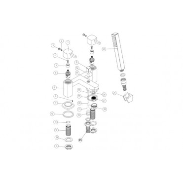 Toulon Bath/Shower Mixer - Chrome Bathroom Taps