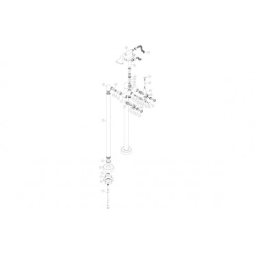Bordon Floor Standing Bath/Shower Mixer - Chrome