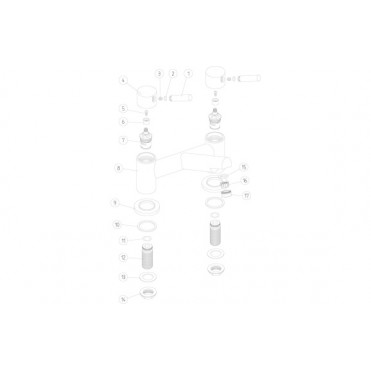 Liscia Bath Filler - Chrome Bathroom Taps