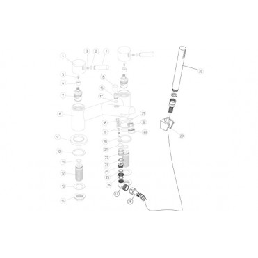 Bath Shower Mixers Chrome DITB2240 Liscia Bath/Shower Mixer & Bracket - Chrome Liscia Bath/Shower Mixer & Bracket - Chrome Bathroom Taps