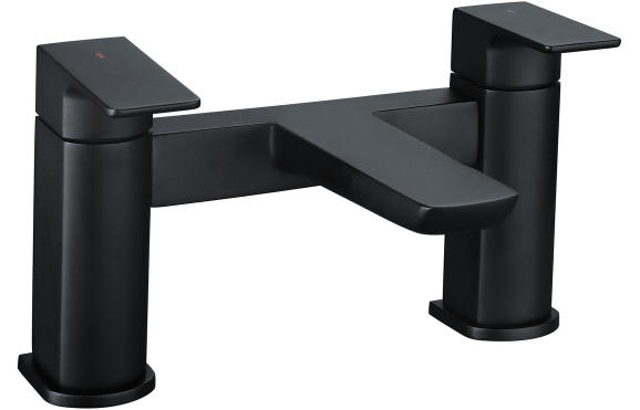 Berio Bath Filler - Matt Black