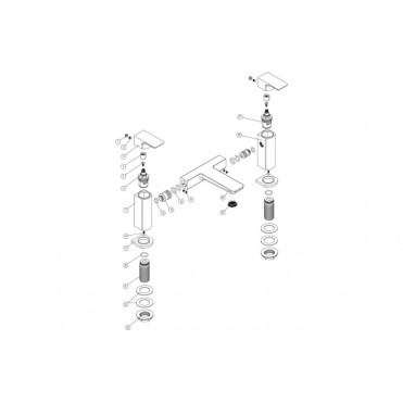 Berio Bath Filler - Brushed Bronze Berio Bath Filler - Brushed Bronze