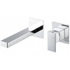Vema Lys Wall Mounted Basin Mixer - Chrome Bathroom Taps