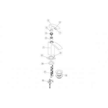 Corsica Cloakroom Basin Mixer - Chrome Corsica Cloakroom Basin Mixer - Chrome Bathroom Taps