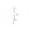 Bathroom Basin Mixers Chrome DITS1270 Zacara Basin Mixer & Waste - Chrome