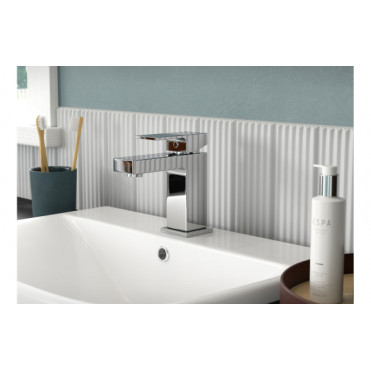 Ponza Basin Mixer & Waste - Chrome Bathroom Taps