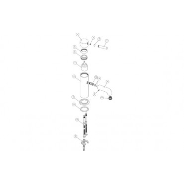 Pescara Basin Mixer & Waste - Brushed Brass Pescara Basin Mixer & Waste - Brushed Brass