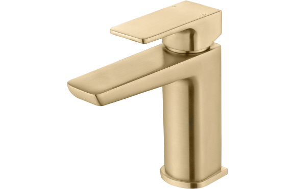 Berio Basin Mixer & Waste - Brushed Brass