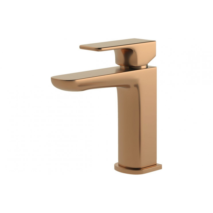 Berio Cloakroom Basin Mixer & Waste - Brushed Bronze Bathroom Taps
