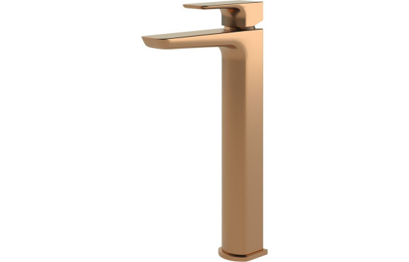 Berio Tall Basin Mixer - Brushed Bronze