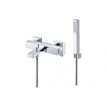 Vema Lys Wall Mounted Bath/Shower Mixer - Chrome Bathroom Taps
