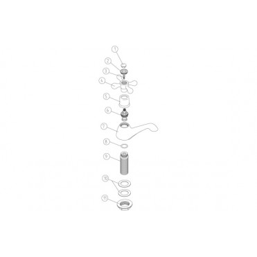 Salton Basin Pillar Taps - Chrome