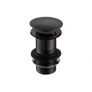 Unslotted Mushroom Basin Waste (1 1/4") - Matt Black