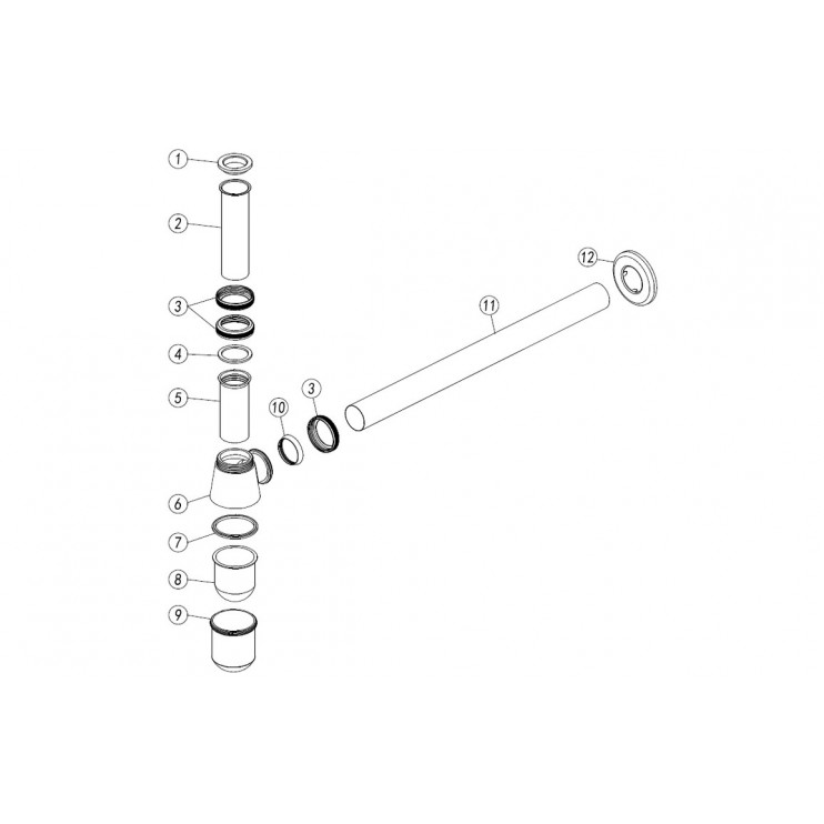 Bottle Trap - Matt Black Bottle Trap - Matt Black