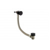 Bath Overflow Filler w/Integrated Valve - Black