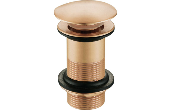 Unslotted Mushroom Basin Waste (1 1/4") - Brushed Bronze