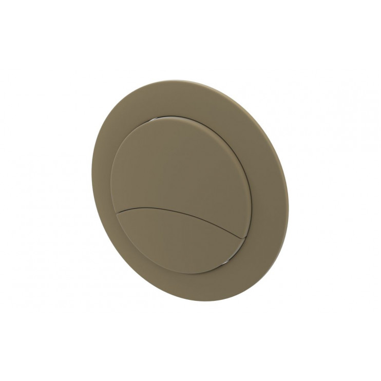 Dual Push Button Cover (Rod) - Brushed Brass