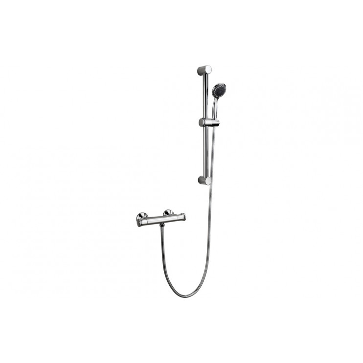 Elara Low Pressure Thermostatic Bar Mixer Shower - Chrome Elara Low Pressure Thermostatic Bar Mixer Shower - Chrome