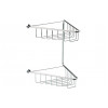 Elena Baskets DIAC0140 Elena 2-Tier Corner Shower Caddy - Chrome