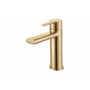 Evola Basin Mixer - Brushed Brass Bathroom Taps