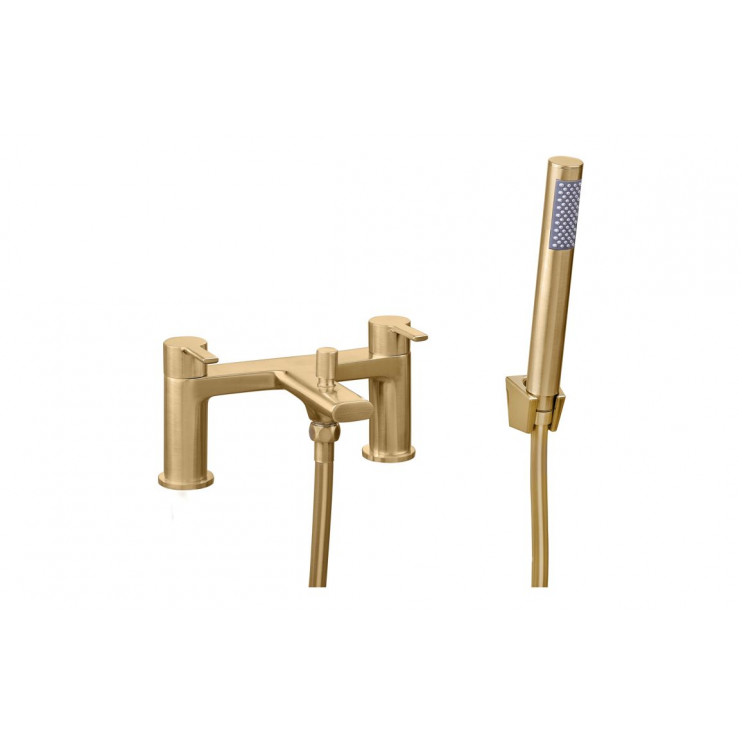 Evola Bath/Shower Mixer - Brushed Brass Evola Bath/Shower Mixer - Brushed Brass Bathroom Taps