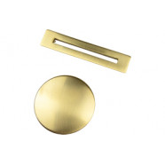 Floor Standing Bath Overflow & Waste Cover - Brushed Brass
