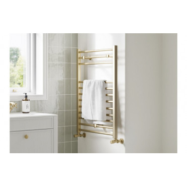 Grada Straight 30mm Ladder Radiator (500x800x30mm) - Brushed Brass Grada Straight 30mm Ladder Radiator (500x800x30mm) - Brushed Brass