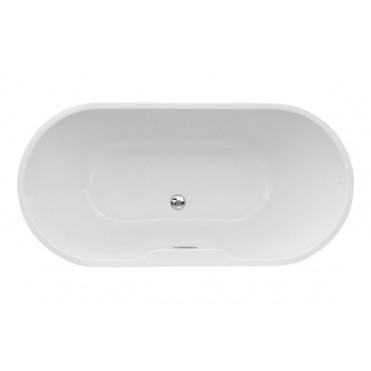 Harlesden Freestanding 1550x745x580mm 0TH Bath - Gloss White