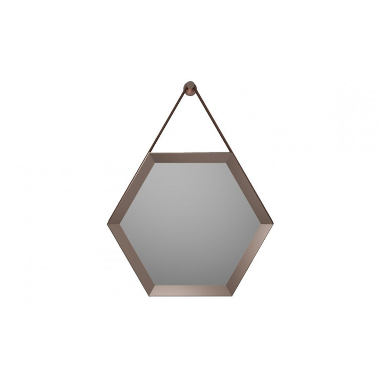 Kanto 500x433mm Hexagonal Mirror - Bronze