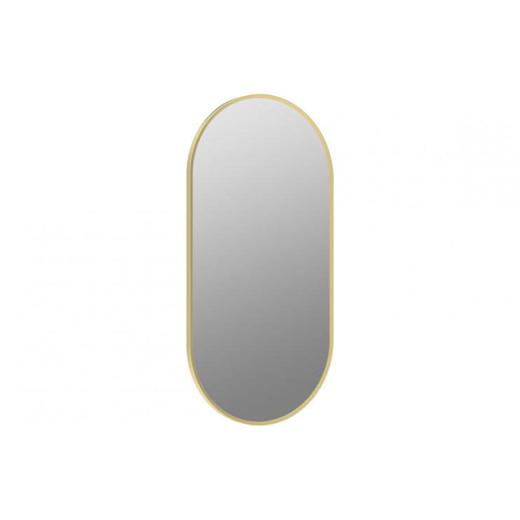 Kenji 800x400mm Oblong Mirror - Brushed Brass