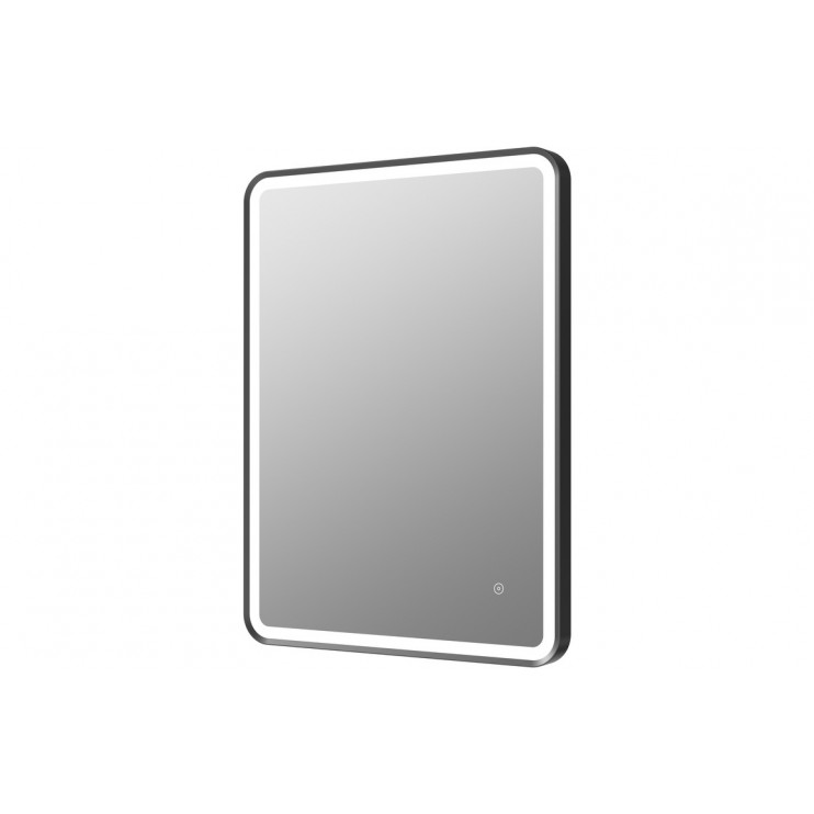 Kota 600mm Rectangle Front-Lit LED Mirror - Matt Black
