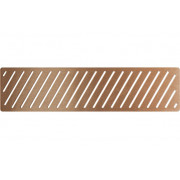 Linear Tray Waste Cover - Brushed Bronze