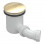 Low Profile Tray Waste Cover - Brushed Brass