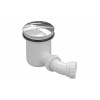 Low Profile Tray Waste & Cover - Chrome