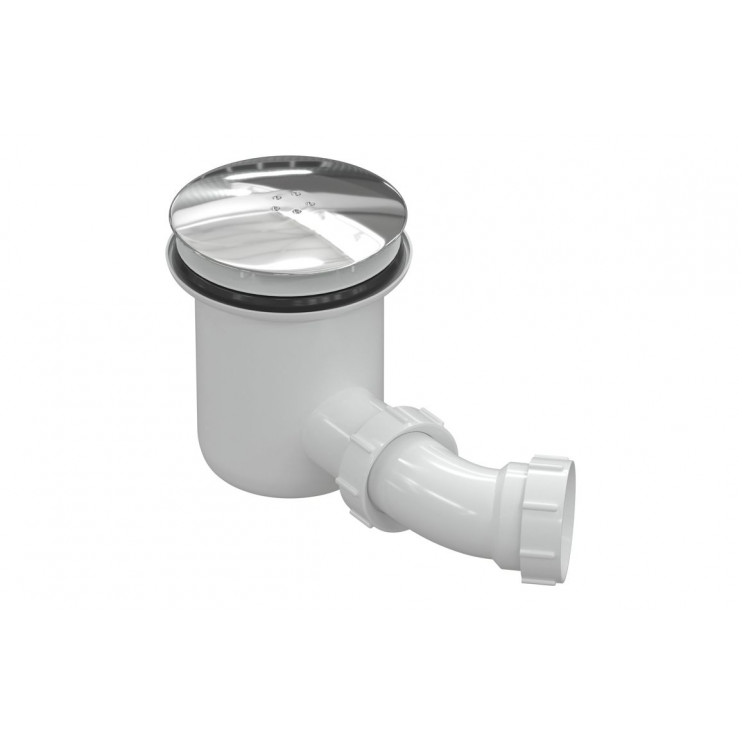 Low Profile Tray Waste & Cover - Chrome Low Profile Tray Waste & Cover - Chrome