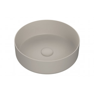 Luxey 355mm Ceramic Round Washbowl & Waste - Matt Latte Luxey 355mm Ceramic Round Washbowl & Waste - Matt Latte