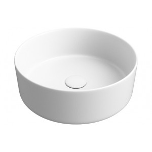 Luxey 355mm Ceramic Round Washbowl & Waste - Matt White Luxey 355mm Ceramic Round Washbowl & Waste - Matt White