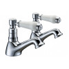 Millom Basin Pillar Taps - Chrome