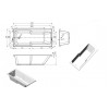 Ocala Straight 1700x750x550mm 0TH "C" Shower Bath w/Legs Ocala Straight 1700x750x550mm 0TH C Shower Bath w/Legs