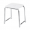 Origins Living Prima Classe Bathroom Stool - White/Chrome 6072-23