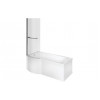 Ora P Shape SUPERCAST 1700x850x560mm 0TH Shower Bath Pack (LH)